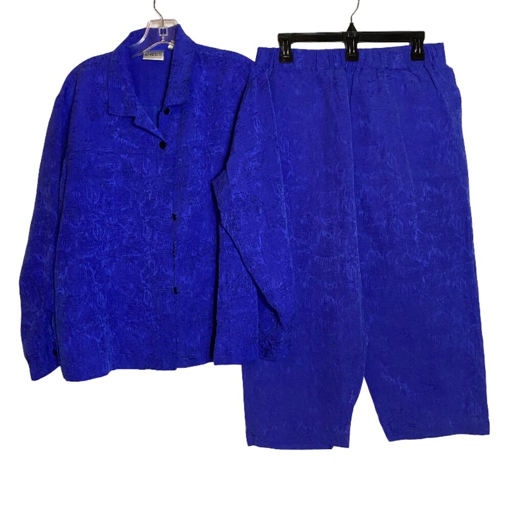 2 Piece Set - Chico's long sleeve top and capris